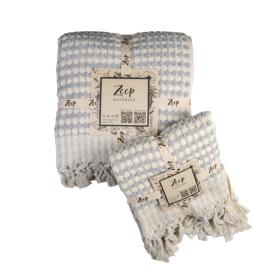 Zeep Naturals | Chickpea Towels Mist Set | Catskills-inspired artisan natural soaps, luxurious Turkish towels, bathrobes, throws, and bedding. Discover handmade coffee cups, milk dispensers, and olive wood kitchen utensils—crafted with care for your home