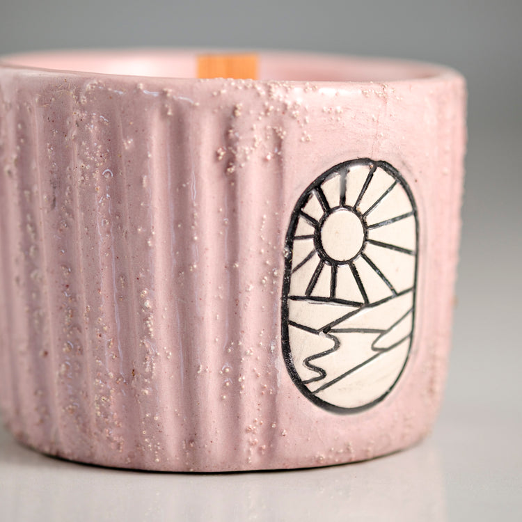 Aegean Collection Hand-Carved Ceramic Soy Wax Candle