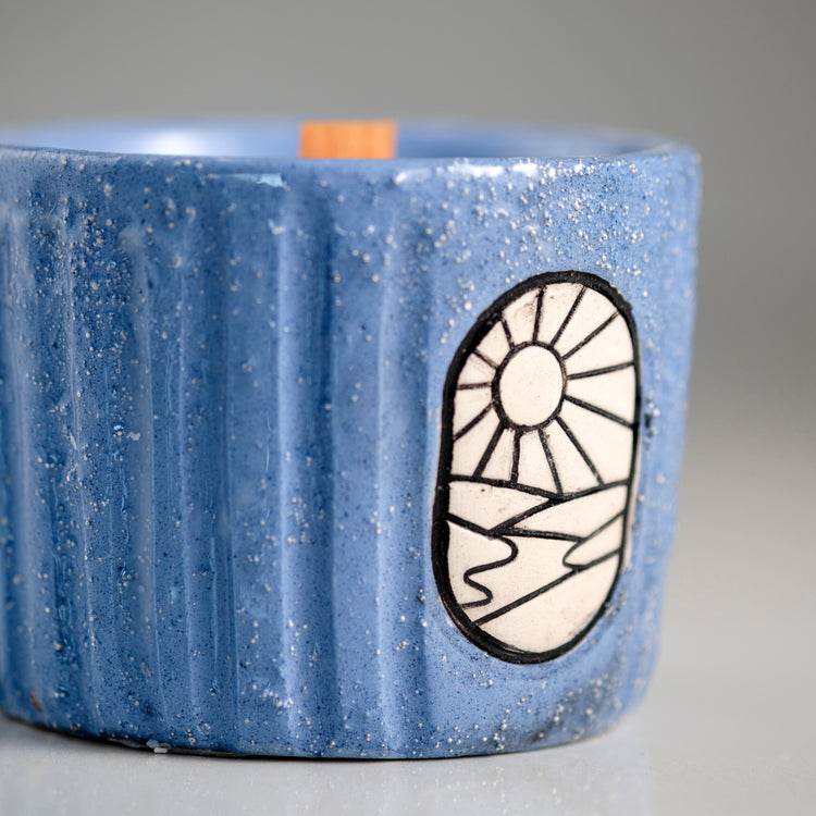 Aegean Collection Hand-Carved Ceramic Soy Wax Candle