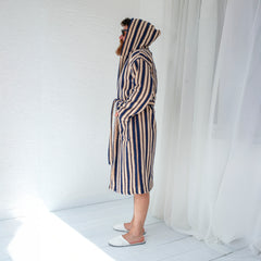 Zeep Naturals | Aegean Collection Sapphire Cove Striped Bathrobes | Zeep Naturals brings you handcrafted soaps, organic cotton towels, and artisan kitchen essentials — all inspired by nature. Discover simple, sustainable living with products designed to soothe your senses and your home.