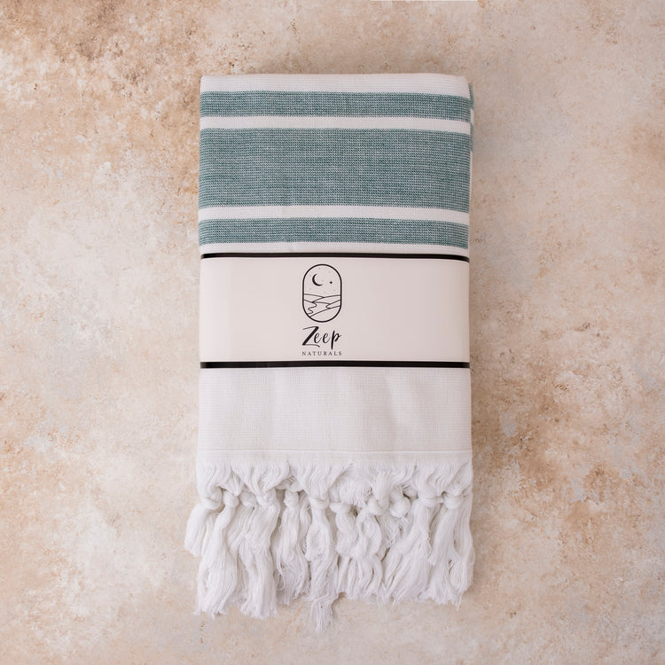 Aeris Terry Towel Sets - Deep Aegean - Deep Aegean 01