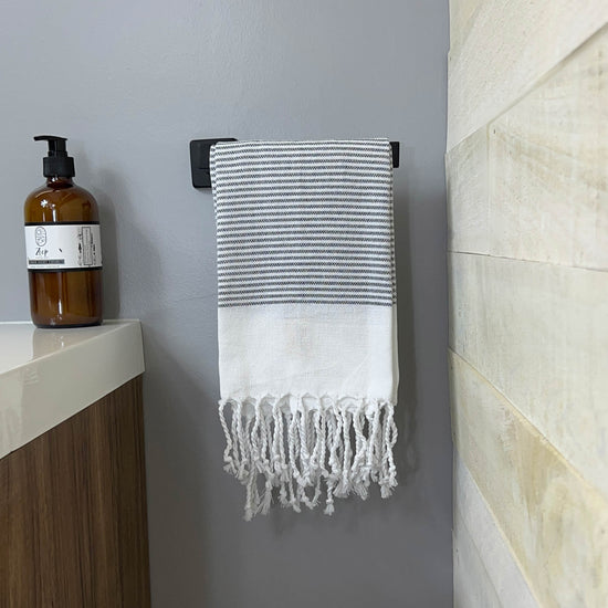 Zeep Naturals | Hand / Dish Towels Multi Stripe White | Catskills-inspired artisan natural soaps, luxurious Turkish towels, bathrobes, throws, and bedding. Discover handmade coffee cups, milk dispensers, and olive wood kitchen utensils—crafted with care for your home