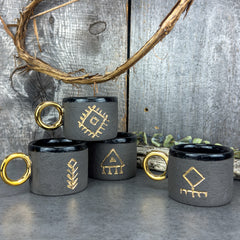 Zeep Naturals | Stoneware Handmade Espresso Cup with Handle | Abundance | Zeep Naturals brings you handcrafted soaps, organic cotton towels, and artisan kitchen essentials — all inspired by nature. Discover simple, sustainable living with products designed to soothe your senses and your home.