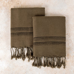 Calvera Kitchen Towels - Ancient Olive