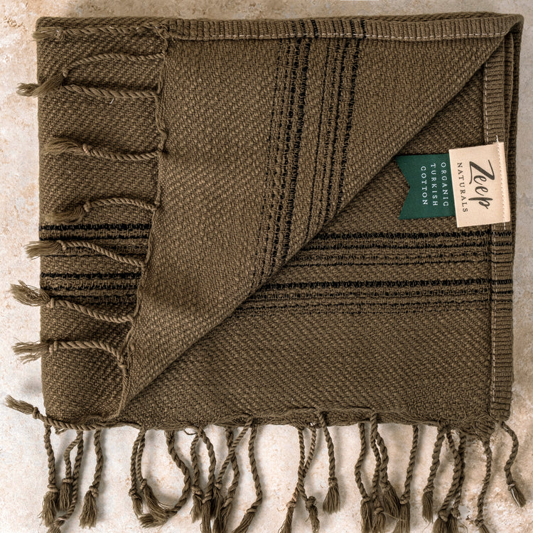 Calvera Kitchen Towels - Ancient Olive