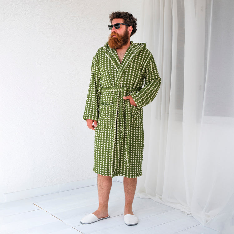 Zeep Naturals | Aegean Collection Aegean Olive Bubble Bathrobes | Zeep Naturals brings you handcrafted soaps, organic cotton towels, and artisan kitchen essentials — all inspired by nature. Discover simple, sustainable living with products designed to soothe your senses and your home.