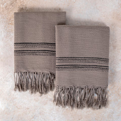 Calvera Kitchen Towels - Island Stone