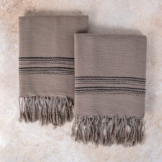 Calvera Kitchen Towels - Island Stone