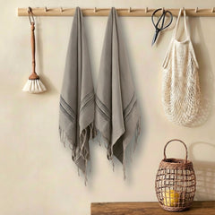Calvera Kitchen Towels - Island Stone