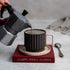 Zeep Naturals | Lydia Collection Modern Ribbed Coffee/Tea Cup with Saucer Smoke Crema | Zeep Naturals brings you handcrafted soaps, organic cotton towels, and artisan kitchen essentials — all inspired by nature. Discover simple, sustainable living with products designed to soothe your senses and your home.
