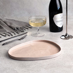 Zeep Naturals | Lydia Collection Amorphous Serving Plate | Zeep Naturals brings you handcrafted soaps, organic cotton towels, and artisan kitchen essentials — all inspired by nature. Discover simple, sustainable living with products designed to soothe your senses and your home.