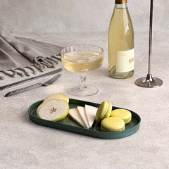 Zeep Naturals | Lydia Collection Oval Serving Plate Sage | Zeep Naturals brings you handcrafted soaps, organic cotton towels, and artisan kitchen essentials — all inspired by nature. Discover simple, sustainable living with products designed to soothe your senses and your home.