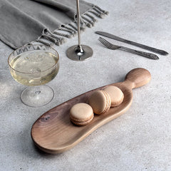 Zeep Naturals | Carya Collection Walnut Curved Serving & Presentation Board | Zeep Naturals brings you handcrafted soaps, organic cotton towels, and artisan kitchen essentials — all inspired by nature. Discover simple, sustainable living with products designed to soothe your senses and your home.