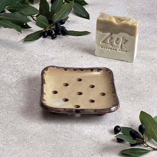 Zeep Naturals | Aegean Collection Ceramic Soap Coaster | Zeep Naturals brings you handcrafted soaps, organic cotton towels, and artisan kitchen essentials — all inspired by nature. Discover simple, sustainable living with products designed to soothe your senses and your home.