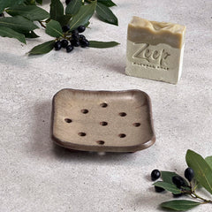 Zeep Naturals | Aegean Collection Ceramic Soap Coaster | Zeep Naturals brings you handcrafted soaps, organic cotton towels, and artisan kitchen essentials — all inspired by nature. Discover simple, sustainable living with products designed to soothe your senses and your home.