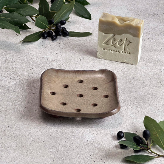 Zeep Naturals | Aegean Collection Ceramic Soap Coaster | Zeep Naturals brings you handcrafted soaps, organic cotton towels, and artisan kitchen essentials — all inspired by nature. Discover simple, sustainable living with products designed to soothe your senses and your home.