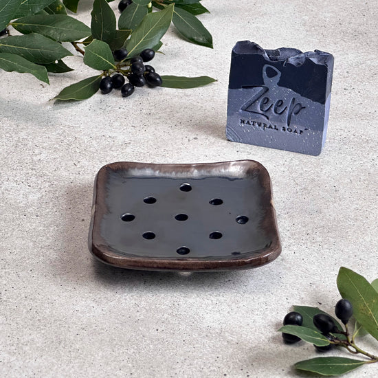 Zeep Naturals | Aegean Collection Ceramic Soap Coaster | Zeep Naturals brings you handcrafted soaps, organic cotton towels, and artisan kitchen essentials — all inspired by nature. Discover simple, sustainable living with products designed to soothe your senses and your home.