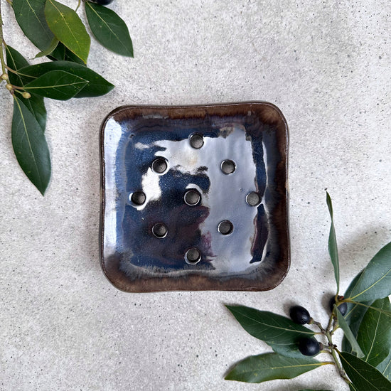 Zeep Naturals | Aegean Collection Ceramic Soap Coaster | Zeep Naturals brings you handcrafted soaps, organic cotton towels, and artisan kitchen essentials — all inspired by nature. Discover simple, sustainable living with products designed to soothe your senses and your home.