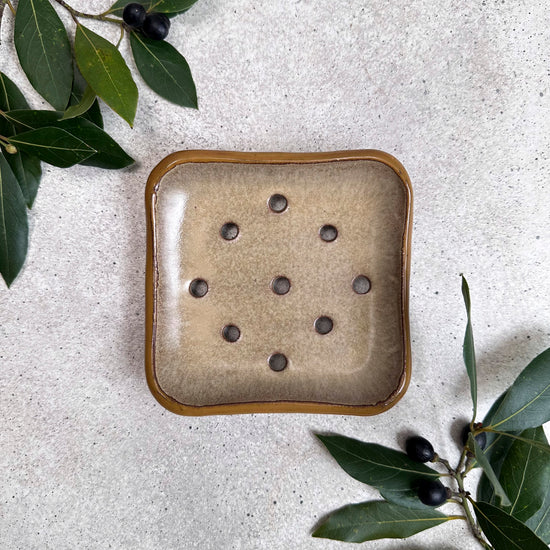 Zeep Naturals | Aegean Collection Ceramic Soap Coaster | Zeep Naturals brings you handcrafted soaps, organic cotton towels, and artisan kitchen essentials — all inspired by nature. Discover simple, sustainable living with products designed to soothe your senses and your home.