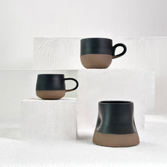 Zeep Naturals | Assos Collection Ceramic Coffee/Tea Cup with Handle | Zeep Naturals brings you handcrafted soaps, organic cotton towels, and artisan kitchen essentials — all inspired by nature. Discover simple, sustainable living with products designed to soothe your senses and your home.