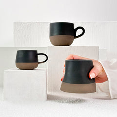 Zeep Naturals | Assos Collection Ceramic Coffee/Tea Cup with Handle | Zeep Naturals brings you handcrafted soaps, organic cotton towels, and artisan kitchen essentials — all inspired by nature. Discover simple, sustainable living with products designed to soothe your senses and your home.