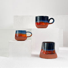 Zeep Naturals | Assos Collection Ceramic Coffee/Tea Cup with Handle | Zeep Naturals brings you handcrafted soaps, organic cotton towels, and artisan kitchen essentials — all inspired by nature. Discover simple, sustainable living with products designed to soothe your senses and your home.