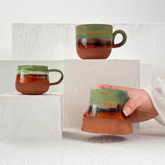 Zeep Naturals | Assos Collection Ceramic Coffee/Tea Cup with Handle | Zeep Naturals brings you handcrafted soaps, organic cotton towels, and artisan kitchen essentials — all inspired by nature. Discover simple, sustainable living with products designed to soothe your senses and your home.