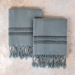 Calvera Kitchen Towels - Aegean Mist