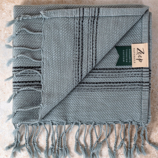 Calvera Kitchen Towels - Aegean Mist