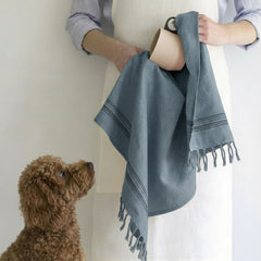 Calvera Kitchen Towels - Aegean Mist