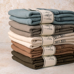 Calvera Kitchen Towels - Aegean Mist