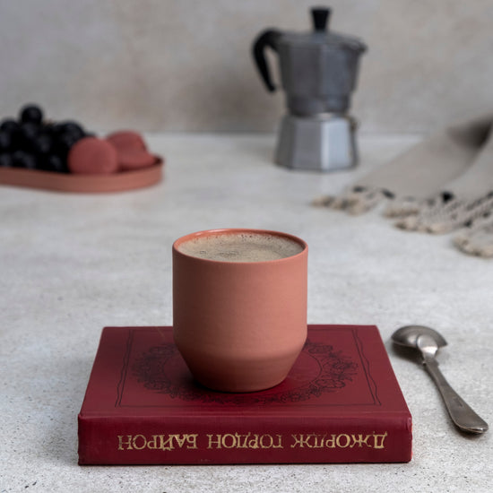 Zeep Naturals | Lydia Collection Modern Conic Espresso Cup | Zeep Naturals brings you handcrafted soaps, organic cotton towels, and artisan kitchen essentials — all inspired by nature. Discover simple, sustainable living with products designed to soothe your senses and your home.