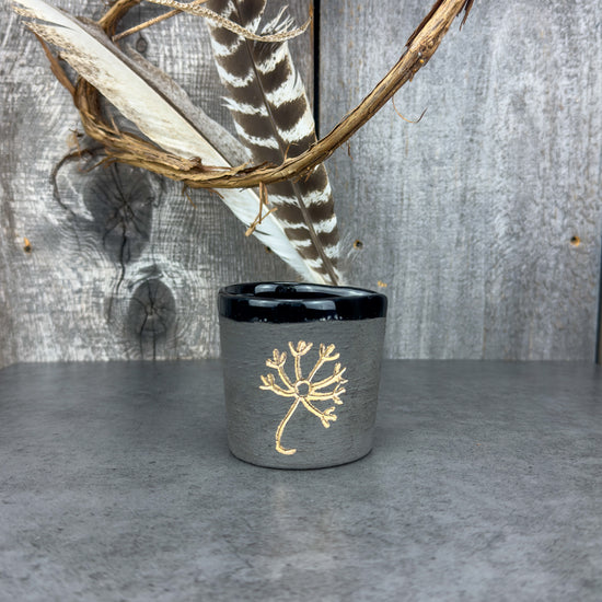 Natural Stoneware Handmade Milk Dispenser | Dandelion