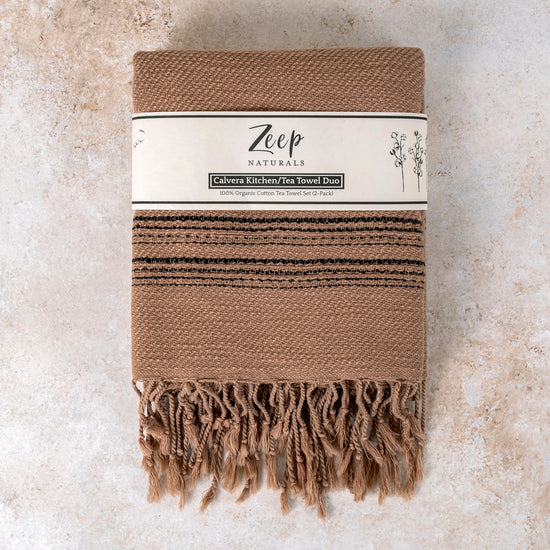Calvera Kitchen Towels - Golden Sand