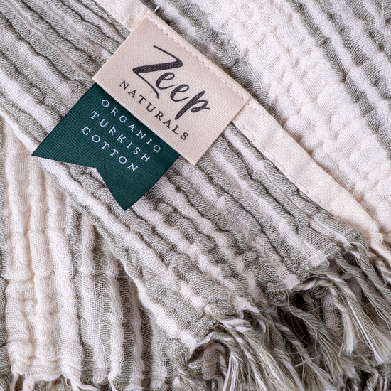Zeep Naturals | Muslin Collection Loomlight Drift Muslin Towels | Zeep Naturals brings you handcrafted soaps, organic cotton towels, and artisan kitchen essentials — all inspired by nature. Discover simple, sustainable living with products designed to soothe your senses and your home.