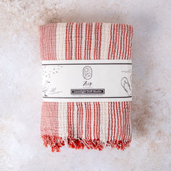 Zeep Naturals | Muslin Collection Loomlight Drift Muslin Towels Terra Clay | Zeep Naturals brings you handcrafted soaps, organic cotton towels, and artisan kitchen essentials — all inspired by nature. Discover simple, sustainable living with products designed to soothe your senses and your home.