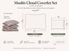 Zeep Naturals | Muslin Cloud Signature Coverlet Sets | Zeep Naturals brings you handcrafted soaps, organic cotton towels, and artisan kitchen essentials — all inspired by nature. Discover simple, sustainable living with products designed to soothe your senses and your home.
