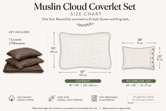 Zeep Naturals | Muslin Cloud Core Coverlet Sets | Zeep Naturals brings you handcrafted soaps, organic cotton towels, and artisan kitchen essentials — all inspired by nature. Discover simple, sustainable living with products designed to soothe your senses and your home.