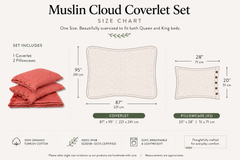 Zeep Naturals | Muslin Cloud Core Coverlet Sets | Zeep Naturals brings you handcrafted soaps, organic cotton towels, and artisan kitchen essentials — all inspired by nature. Discover simple, sustainable living with products designed to soothe your senses and your home.