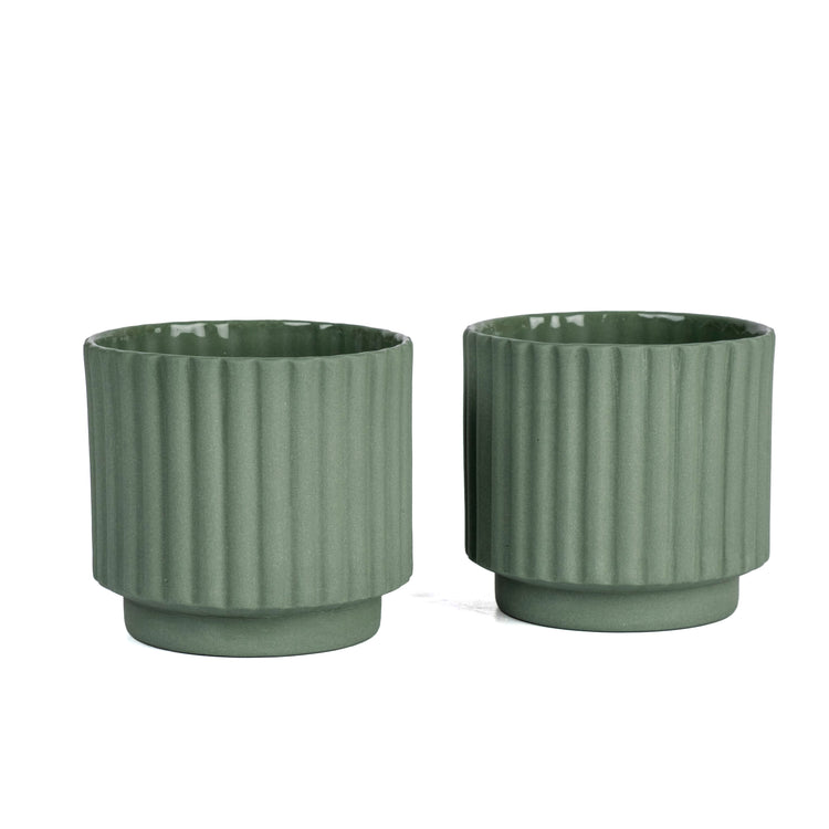 Lydia Collection Modern Ribbed Espresso Cup