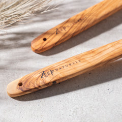 Zeep Naturals | Olive Wood Slotted Round Spoon | Zeep Naturals brings you handcrafted soaps, organic cotton towels, and artisan kitchen essentials — all inspired by nature. Discover simple, sustainable living with products designed to soothe your senses and your home.