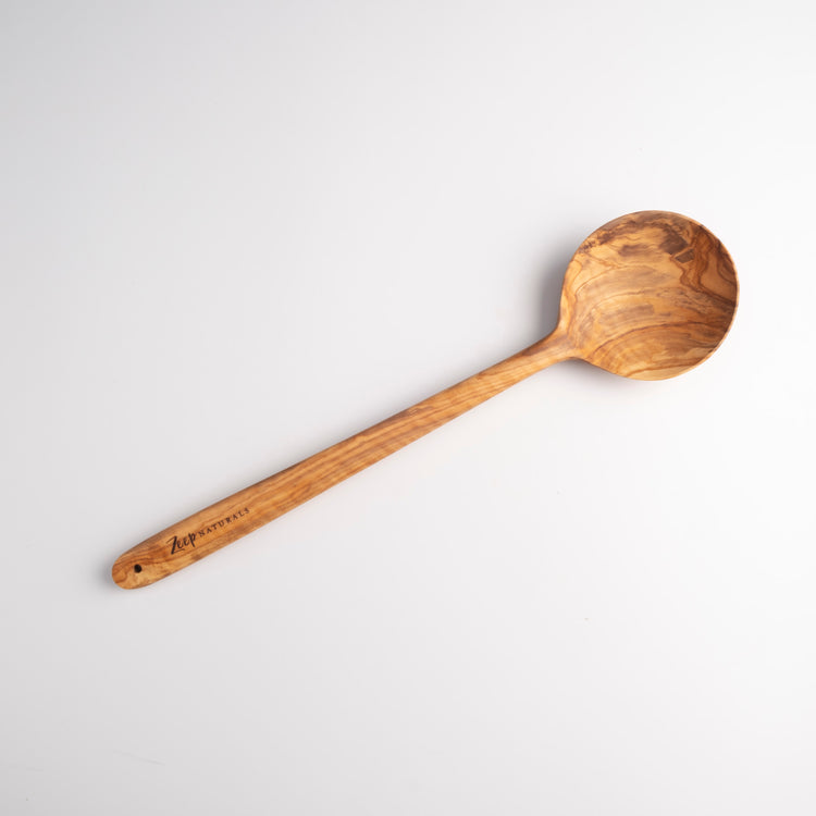 Olive Wood Round Spoon