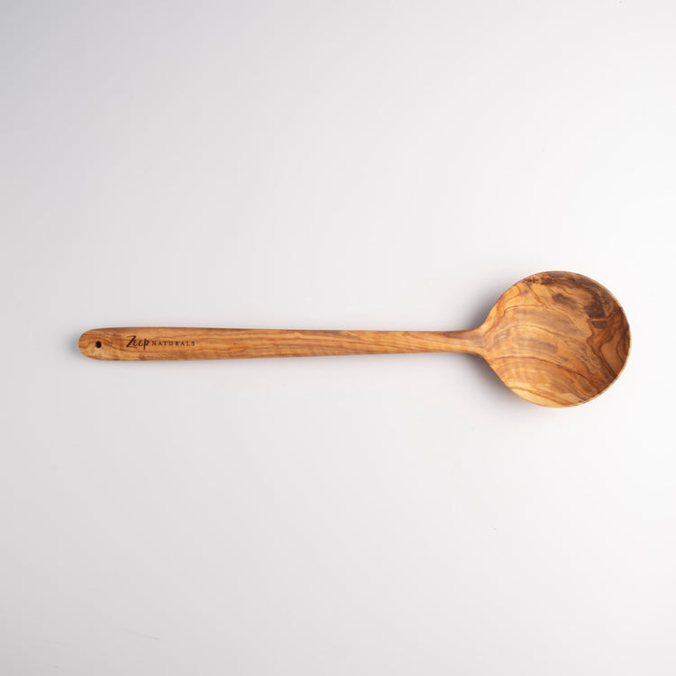 Olive Wood Round Spoon