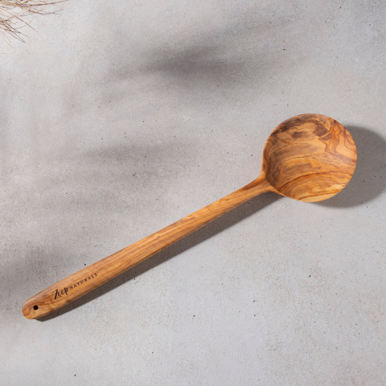 Olive Wood Round Spoon