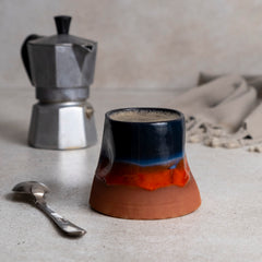 Zeep Naturals | Assos Collection Thumb Pressed Coffee/Tea Cup | Zeep Naturals brings you handcrafted soaps, organic cotton towels, and artisan kitchen essentials — all inspired by nature. Discover simple, sustainable living with products designed to soothe your senses and your home.