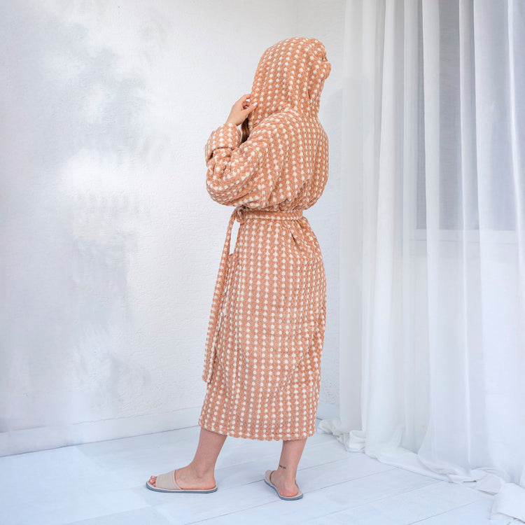 Zeep Naturals | Aegean Collection Almond Cream Bubble Bathrobes | Zeep Naturals brings you handcrafted soaps, organic cotton towels, and artisan kitchen essentials — all inspired by nature. Discover simple, sustainable living with products designed to soothe your senses and your home.