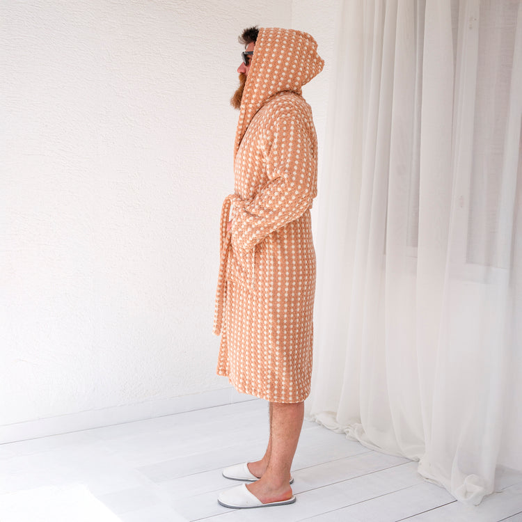 Zeep Naturals | Aegean Collection Almond Cream Bubble Bathrobes | Zeep Naturals brings you handcrafted soaps, organic cotton towels, and artisan kitchen essentials — all inspired by nature. Discover simple, sustainable living with products designed to soothe your senses and your home.