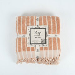 Zeep Naturals | Aegean Collection Stripe Towels Almond Cream Stripe Bath | Zeep Naturals brings you handcrafted soaps, organic cotton towels, and artisan kitchen essentials — all inspired by nature. Discover simple, sustainable living with products designed to soothe your senses and your home.