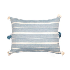 Zeep Naturals | Riviera Loom Pillow Covers Aegean Teal Rectangular | Zeep Naturals brings you handcrafted soaps, organic cotton towels, and artisan kitchen essentials — all inspired by nature. Discover simple, sustainable living with products designed to soothe your senses and your home.