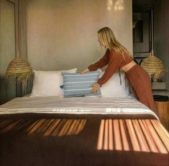 Zeep Naturals | Riviera Loom Pillow Cover | Zeep Naturals brings you handcrafted soaps, organic cotton towels, and artisan kitchen essentials — all inspired by nature. Discover simple, sustainable living with products designed to soothe your senses and your home.